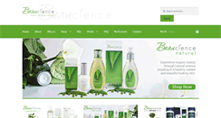 Desktop Screenshot of beaucience.co.za